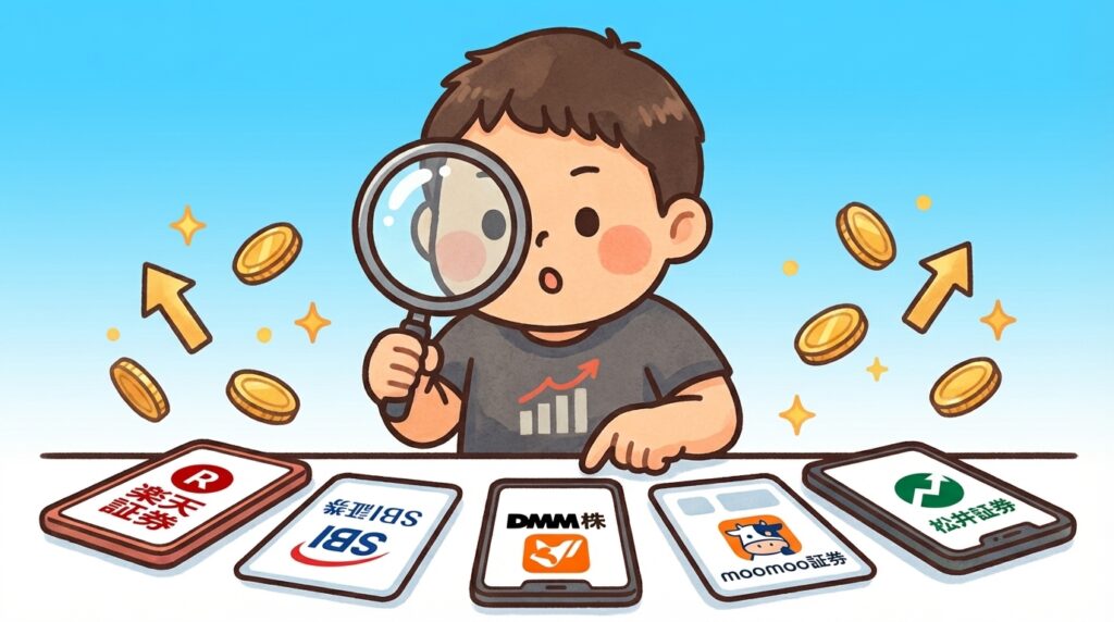 証券口座おすすめ5選を比較するいちよう