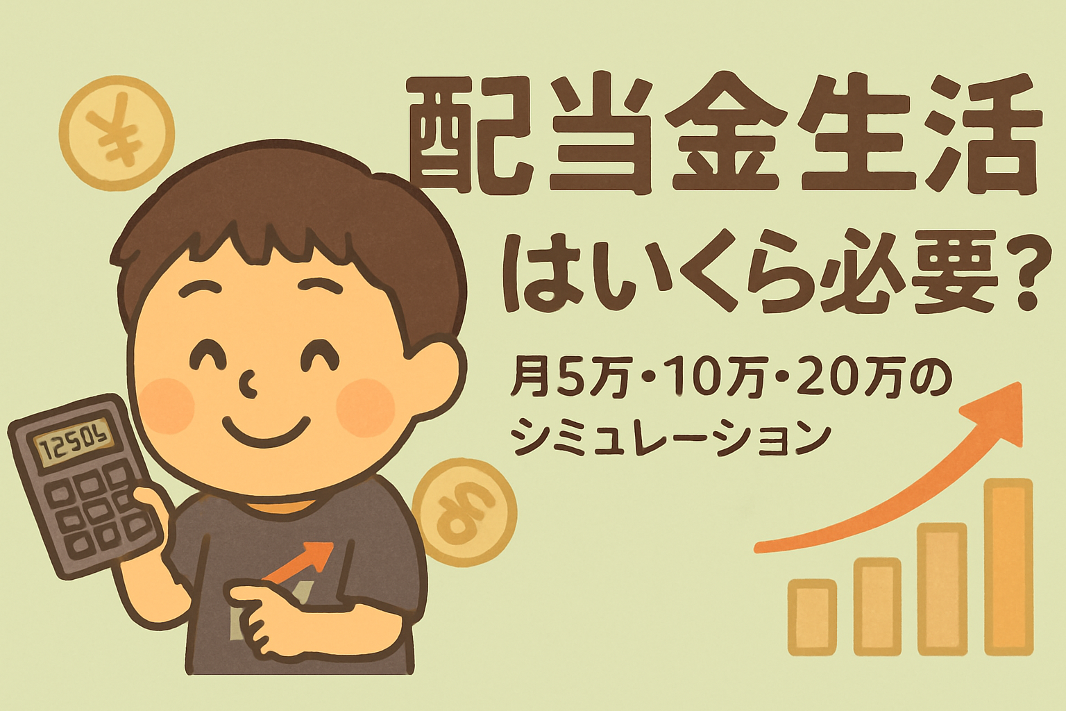 配当金生活はいくら必要？月5万・10万・20万のシミュレーション