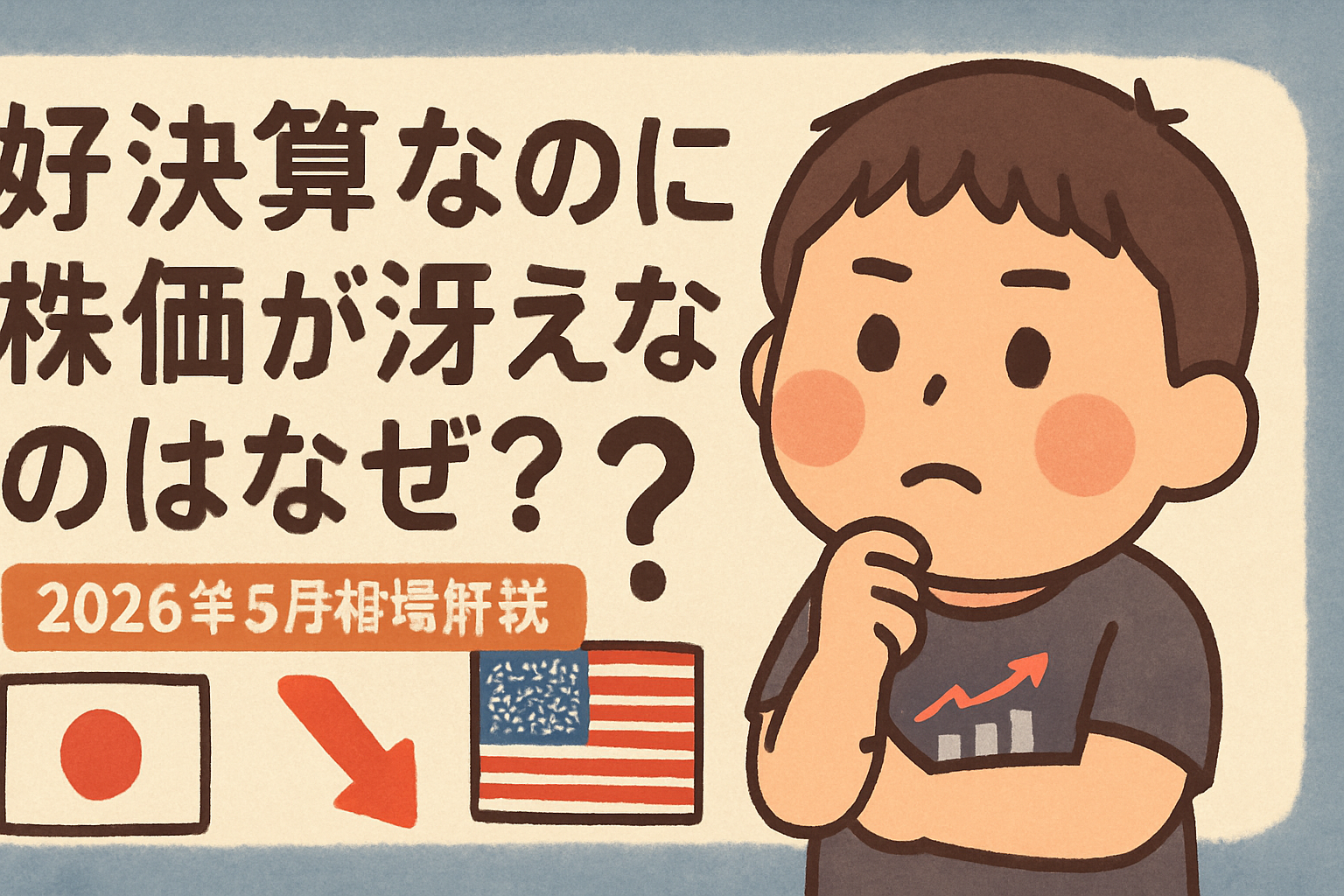 好決算なのに株価が冴えない理由【2026年5月相場解説】のアイキャッチ